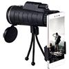 Dinglong Home Telescopio monoculare ad alta potenza HD 40x60 con supporto per smartphone portatile e treppiede, zoom telescopio impermeabile per birdwatching, caccia, campeggio