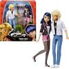 BANDAI - Miraculous Ladybug - Confezione 2 Bambole Marinette e Adrien - Crush Pa