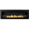 Divina Fire Camino a bioetanolo da incasso parete 120x40 Livorno 120 Nero