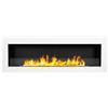 Divina Fire Camino a bioetanolo da incasso parete 120x40 Livorno 120 Bianco