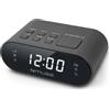 Muse m-10 cr nero sveglia analogica da tavolo radio fm snooze