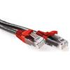 ACT Cavo patch nero da 1 metro U/UTP CAT6A incrociato con connettori RJ45