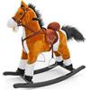 Milly Mally Cavallo a dondolo con melodia Milly Mally Mustang marrone chiaro