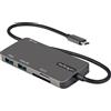 StarTech.com Adattatore multiporta USB C - Da USB-C a 4K HDMI, 100W Power Delivery Pass-through, slot SD/MicroSD, Hub USB 3.0 a 3 porte - USB Type-C Mini Dock - Cavo integrato da 30cm
