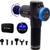 Fitgun Pro, massaggiatore a percussione, universale, nero, blu, a contatto, 6 testine, 3200 giri al minuto