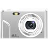 INF Fotocamera digitale 1080P 48 Megapixel zoom 16x D'argento
