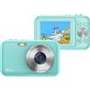 INF Fotocamera digitale con 1080P, 44MP, zoom 16x, schermo da 2,4 pollici Blu
