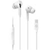 Celly Cuffie stereo UP1200 In-Ear USB-C bianche