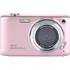 Zelurxx Fotocamera digitale ZELURXX HD, 2,88 pollici, zoom 16x, autofocus, scheda TF da 64 GB, per principianti, portatile, con lettore di schede, adatta a studenti e principianti, rosa