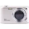 Zelurxx Fotocamera digitale ZELURXX HD, 2,88 pollici, zoom 16x, autofocus, scheda TF da 64 GB, per principianti, portatile, con lettore di schede, adatta a studenti e principianti, color oro