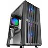 Mars Gaming MC-VAULT, Midi Tower, PC, Nero, ATX, Micro ATX, Mini-ITX, Mesh, SGCC, Vetro temperato, Gaming