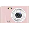 INF Fotocamera digitale 1080P 48 Megapixel zoom 16x Rosa