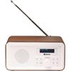 Denver DAB-30DW Dark Wood Tischradio DAB+ UKW Weckfunktion Holz-Braun (DAB-30DW)