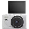 Aiorber Fotocamera digitale AIORBER, 64MP, con registrazione video 4K, zoom 18x, display ribaltabile a 180°, WiFi, fotocamera compatta per viaggi e vlogging, bianca