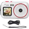 Gistuch Fotocamera digitale 72MP 2.5K Doppio schermo 16x Zoom Autofocus Anti Shake Automatico Sensibile alla luce 750mAh Selfie per viaggiare Argento