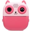 Gistuch Fotocamera a stampa istantanea 1080p 48MP video digitale stampa termica dual HD schermo da 2,4 pollici musica gioco batteria 1300mAh Roseate