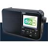 CGV Radio portatile DAB+ e FM - CGV - DR7+ - Schermo a colori TFT da 2,4" - Presa per cuffie - Consumo ecologico