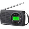 Merkloos Radio a transistor a batteria - Radio a transistor a batteria - Radio portatile - Piccola radio - Mini radio di emergenza FM/AM - Lettore radio tascabile - Radio per disastri - Radio a batteria