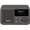 MEDION® Mini radio MEDION DAB+/FM, Bluetooth, 2 W RMS, impermeabile IPX1, autonomia della batteria 6,5 ore, grigio