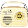Merkloos Radio a transistor alimentata a batteria - Radio a transistor - Design portatile con suono chiaro per l'uso in ogni condizione