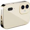 Zelurxx Fotocamera digitale ZELURXX con touchscreen OLED da 64 MP, 3 obiettivi, video 4K, trasferimento OTG, scheda di memoria da 32 GB, color oro