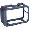 Gistuch Gabbia per fotocamera adatta per Action 5Pro 4 3 Custodia telaio Protezione in metallo Video Rig Sgancio rapido magnetico Filettatura da 1/4 di pollice Grigio