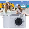 Gistuch Fotocamera digitale 1080P 48MP Display HD da 2,4 pollici Zoom elettronico 8X Video Bianco