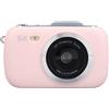 Gistuch Fotocamera compatta, video 5K, 80 MP, foto, zoom digitale 18x, schermo IPS da 2,8 pollici per fotografia e registrazione, rosso chiaro