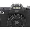 Gistuch Fotocamera digitale 75 MP 5K con schermo ribaltabile a 180°, caricabatteria, 1500 mAh, autofocus, zoom 16x, video per fotografia