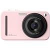 ZELURXX Fotocamera compatta 48 MP CCD Video 5K Zoom 16x Stabilizzatore d'immagine Display da 2,4" Tipo C Fotocamera digitale compatta Rosa