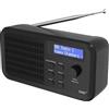 OEM Radio DAB portatile con display a LED - Bluetooth - Radio DAB/DAB+ FM - Indicatore dell'ora - AUX - Batteria ricaricabile - 5 V - Radio da cucina - Campeggio - Interno - Esterno - Nero