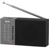 OEM Radio AM/FM compatta con altoparlante di grandi dimensioni e orologio analogico