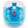 Famanu: Vasca idromassaggio per i piedi - Vasca con getti e massaggio vibratorio - Luce rossa - Funzione di mantenimento del calore - Include 3 accessori per la pedicure