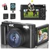 OEM Fotocamera digitale compatta 4K con schermo ribaltabile da 3 pollici - Ideale per il vlogging e gli autoritratti