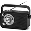 OEM Radio portatile con ricezione FM, AM e SW - Bluetooth - Uscita cuffie - Altoparlante da 5 W - Ampio display - Facile da usare