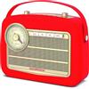 OEM Radio portatile DAB+ e FM con streaming audio Bluetooth e batteria con autonomia di 24 ore, colore rosso
