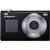 OEM Fotocamera digitale con doppio schermo - Fotocamera per vlogging con autofocus, 4K e 48 MP, scheda di memoria da 32 GB, fotocamera compatta, zoom 16x, stabilizzazione dell'immagine, regalo per bambini, ragazzi e principianti - nera