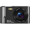 OEM Fotocamera digitale compatta da 50 MP, zoom 16x, stabilizzatore d'immagine, funzione video 4K, per bambini, nera