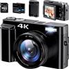 OEM Fotocamera reflex digitale con autofocus e batterie ricaricabili - Fotocamera HD per immagini nitide - Portatile e compatta - Facile da usare - Qualità professionale - Nera