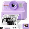 OEM Fotocamera istantanea per bambini, HD 1080p con 3 rotoli di carta fotografica e scheda da 32 GB, idea regalo perfetta per bambini e bambine dai 3 anni in su (viola)