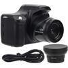 OEM Fotocamera reflex digitale HD con zoom 18x e grande distanza focale, portatile per riprese video con schermo LCD da 30 pollici, ideale per viaggi e conferenze con obiettivo standard e grandangolare.