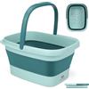 Famanu Pediluvio con massaggio, marca Famanu - Pieghevole, portatile (blu)