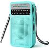 OEM Radio portatile AM/FM con ottima ricezione - dotato di altoparlante, ingresso per cuffie, alimentazione a batteria AA, ideale per uso interno, esterno e in situazioni di emergenza