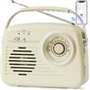 OEM Radio vintage portatile con Bluetooth e diverse opzioni di riproduzione