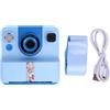 Gistuch Fotocamera con stampa istantanea, schermo HD da 2,4 pollici, 24 MP, foto, video 1080p, stampa termica multifunzionale per studenti e creativi, blu