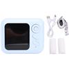 Gistuch Fotocamera istantanea, 48 MP, schermo HD da 2 pollici, zoom digitale, portatile, stampa termica, blu