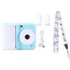 Gistuch Fotocamera con stampa istantanea, video HD 1080p, foto da 48 MP, schermo da 2,4 pollici, compatta, portatile, con carta, blu