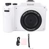 Gistuch Fotocamera digitale da 64 MP con 4K, doppio obiettivo anteriore e posteriore, messa a fuoco automatica, schermo a colori da 3 pollici, stabilizzatore d'immagine, fotocamera compatta e portatile per studenti