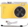 Gistuch Fotocamera digitale HD 4K da 64 MP, schermo a colori IPS da 2,4 pollici, zoom 16x, sensore CCD ricaricabile e portatile con luce di riempimento, stabilizzatore d'immagine, scheda di memoria da 32 GB