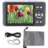Gistuch Fotocamera digitale 4K da 64 MP, autofocus, fotocamera compatta "punta e scatta" con zoom ottico 18x, schermo da 2,8 pollici, ideale per la fotografia, nera